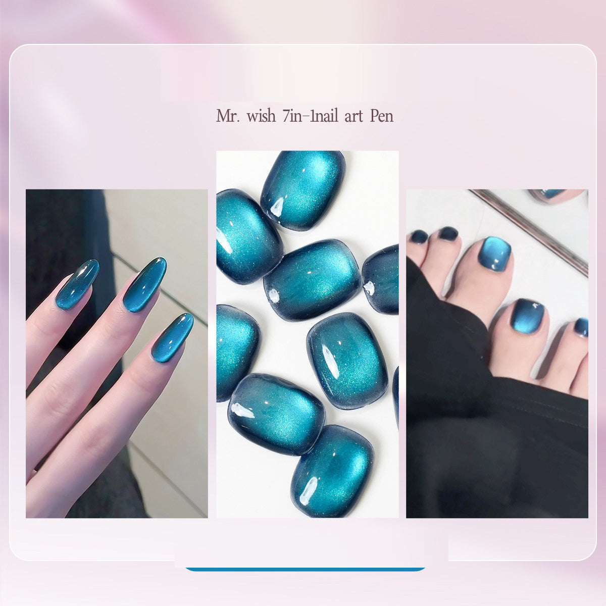 Seven in one Eye Nail Enamel Lazy nail polish