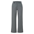 Women's Gray Black High Rise Straight Leg Suit Pants Casual Office Slimming Drapey Trousers