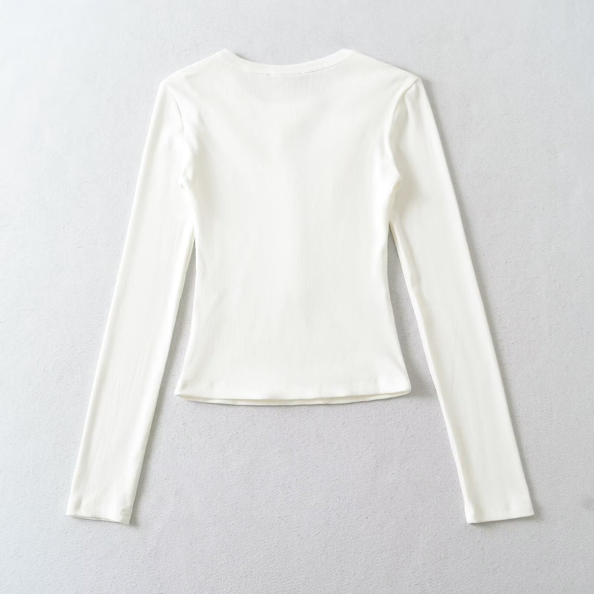 Women's Lace V-Neck Slim Fit Knit Top