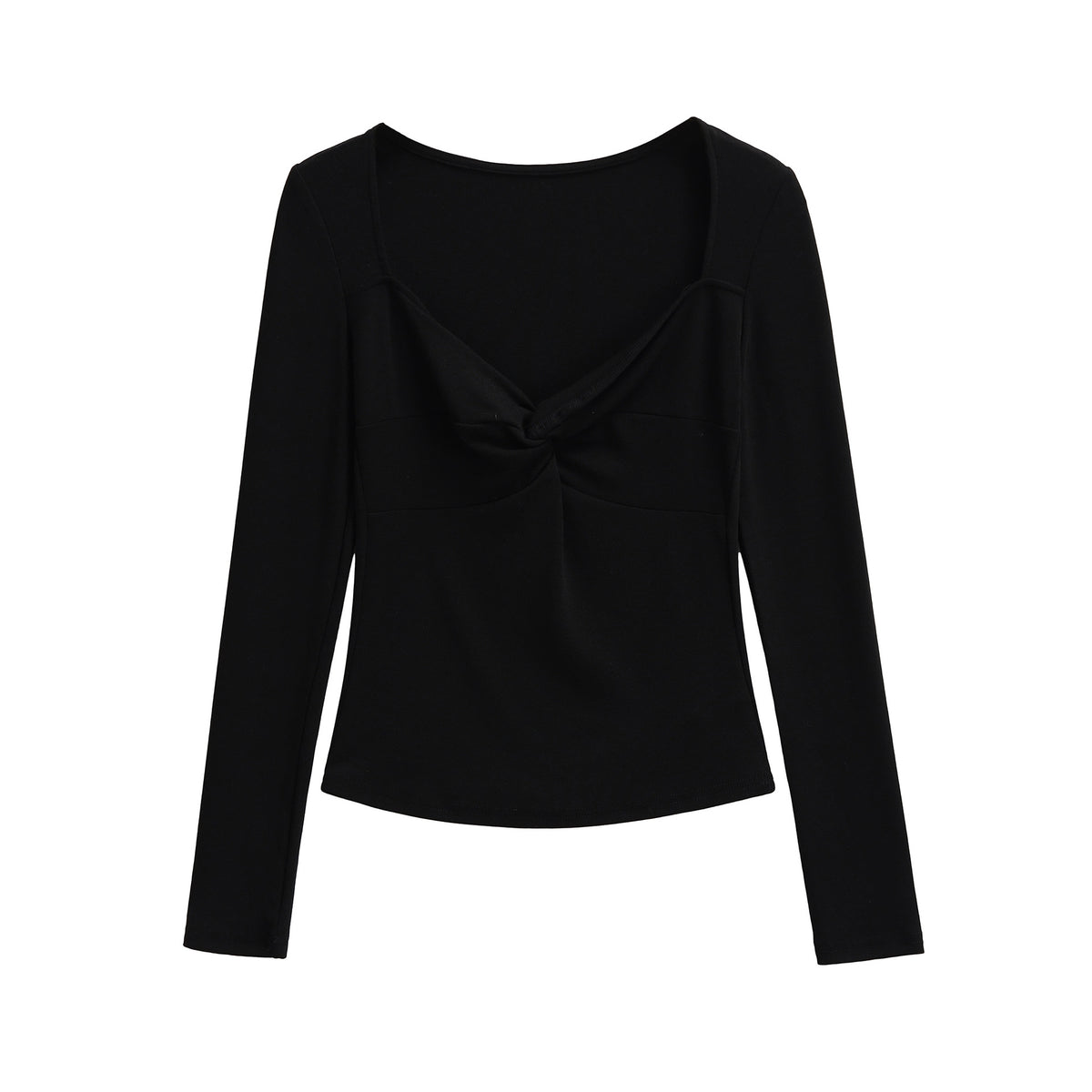 Chic Long Sleeve V-Neck Knit Top for Women
