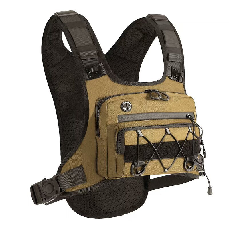 Men’s Waterproof Tactical Chest Bag, Outdoor Crossbody Sling for Hiking, Trail Running, Travel & Camping