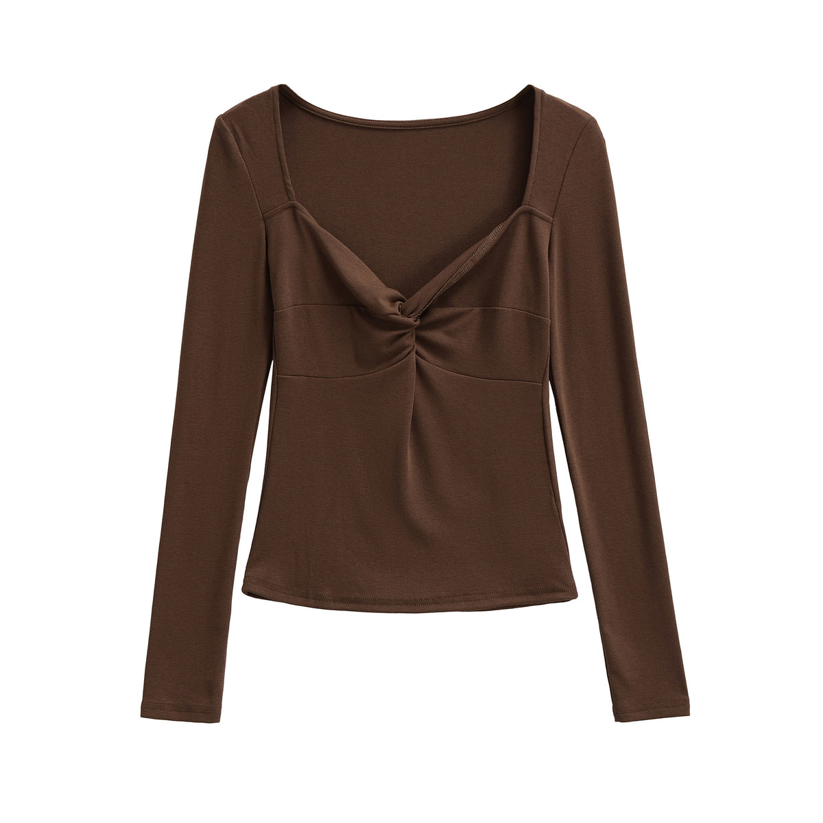 Chic Long Sleeve V-Neck Knit Top for Women