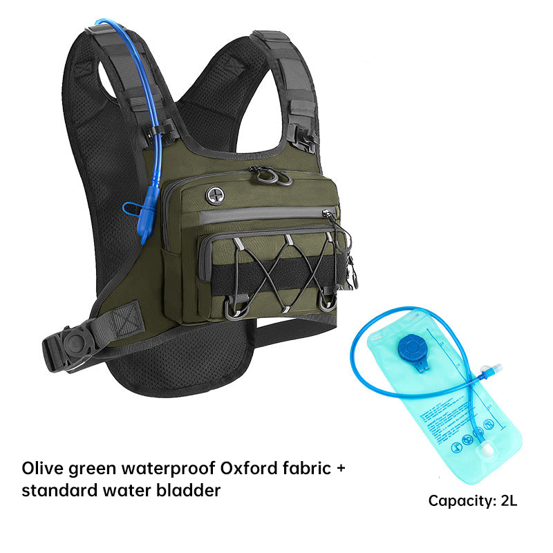 Men’s Waterproof Tactical Chest Bag, Outdoor Crossbody Sling for Hiking, Trail Running, Travel & Camping
