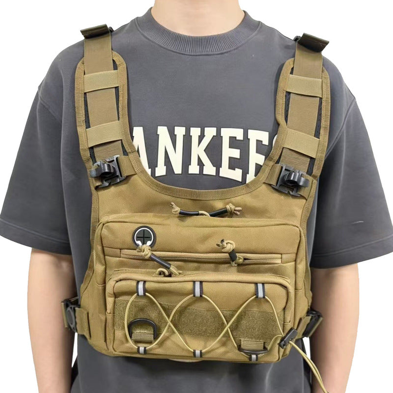 Men’s Waterproof Tactical Chest Bag, Outdoor Crossbody Sling for Hiking, Trail Running, Travel & Camping