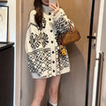 Collar loose long sleeved sweater