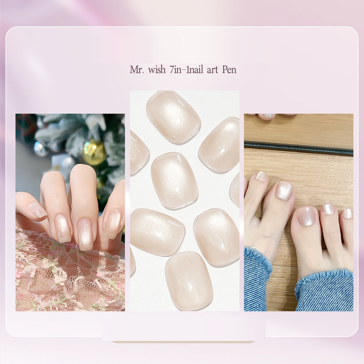 Seven in one Eye Nail Enamel Lazy nail polish