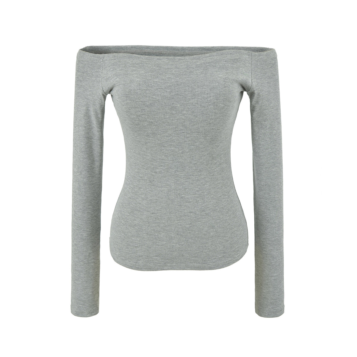 Women's Off Shoulder Long Sleeve Slim Stretch Top